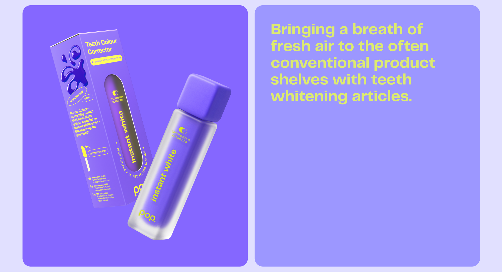 Stationery design of letterhead and business cards for the company Anders on top of a blurred photo of a house interior.