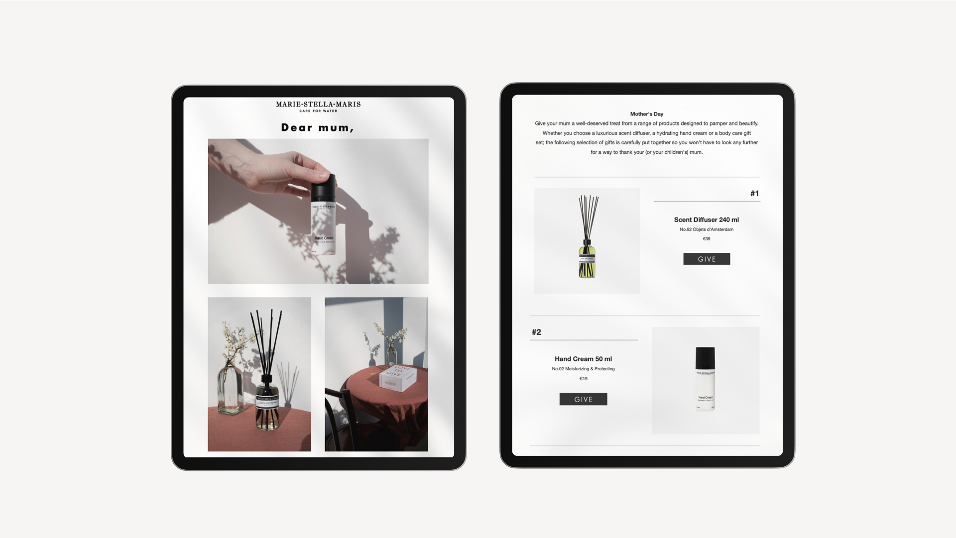 Stationery design of letterhead and business cards for the company Anders on top of a blurred photo of a house interior.